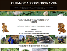 Tablet Screenshot of chiangmaicosmostravel.com